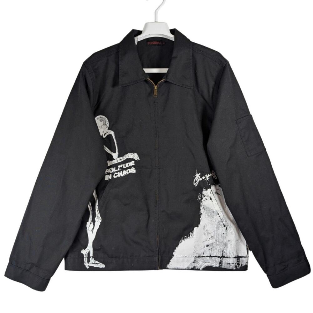 Funeral Apparel Solitude In Chaos Jacket Black White Rare Men’s Size Medium USED